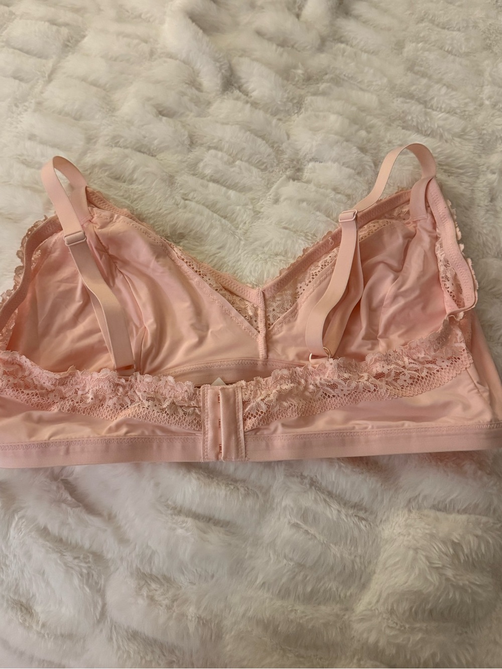 Set of Aerie Lace-Trim Bralette’s in Pink & Lime - Picture 7 of 11